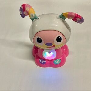 Fisher-Price Pink and White Light-Up Puppy Learning Toy